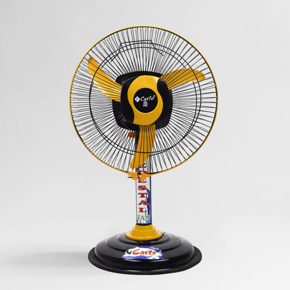 Yellow Pedestal Fan